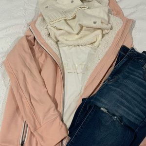 Calvin Klein performance zip up hoodie in a size extra large pink